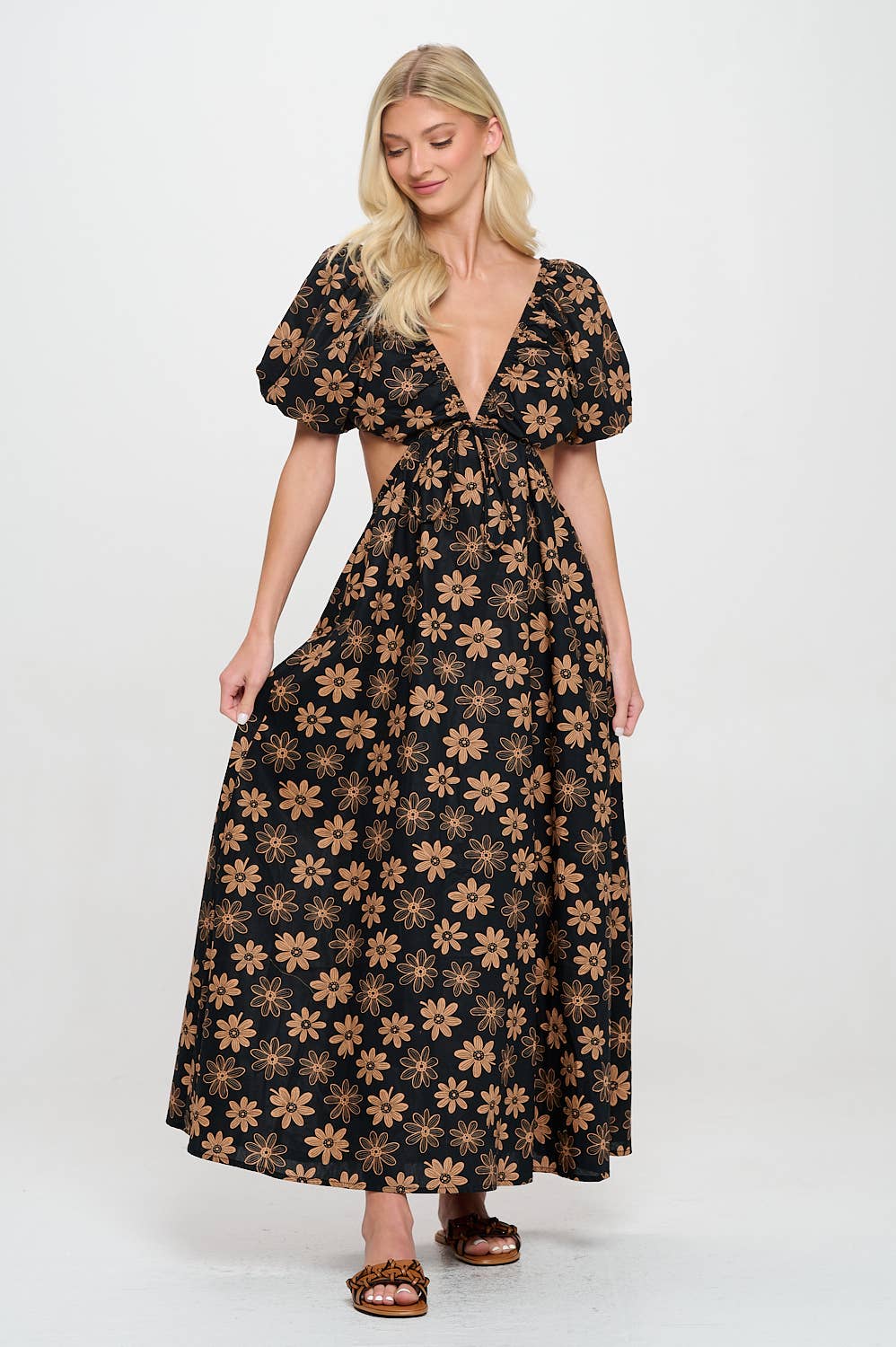 Golden Hour Cutout Maxi Dress