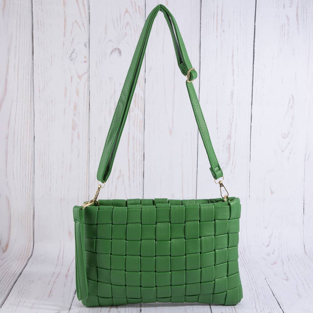 Palm Breeze Woven Crossbody