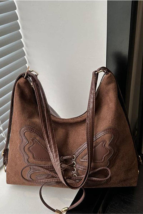 Canyon Butterfly Lace-Up Shoulder Bag