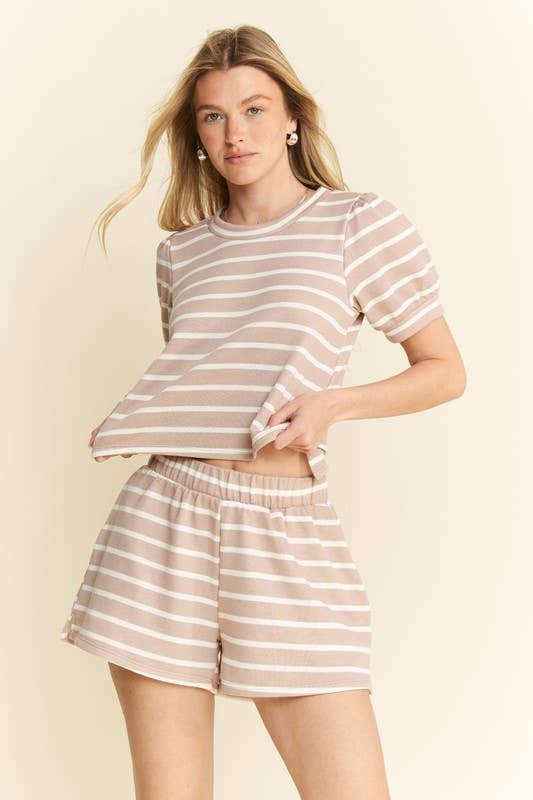 OB Easy Days Striped Two-Piece Set