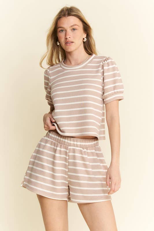 OB Easy Days Striped Two-Piece Set