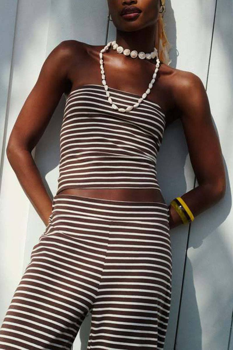 Beach Cruiser Striped Two-Piece Set