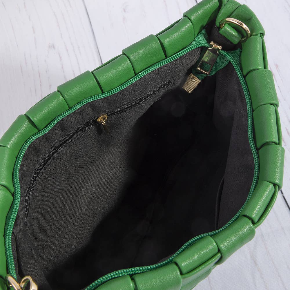 Palm Breeze Woven Crossbody