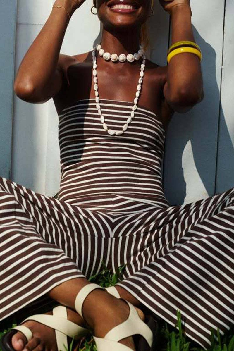 Beach Cruiser Striped Two-Piece Set