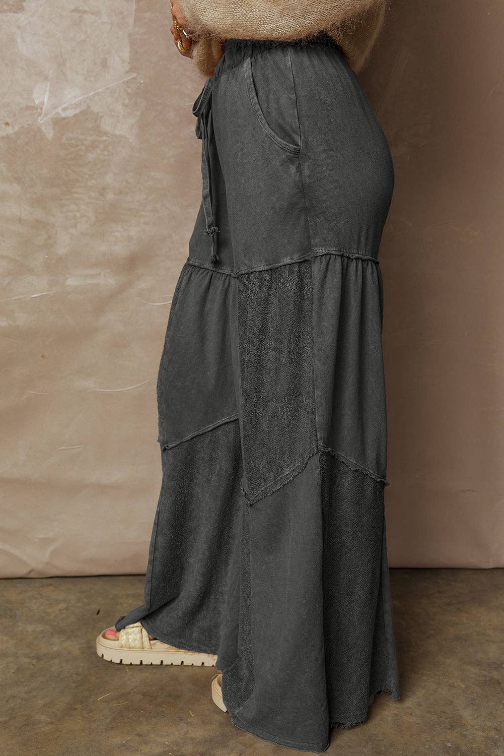 Encinitas Mineral Wash Patchwork Pants