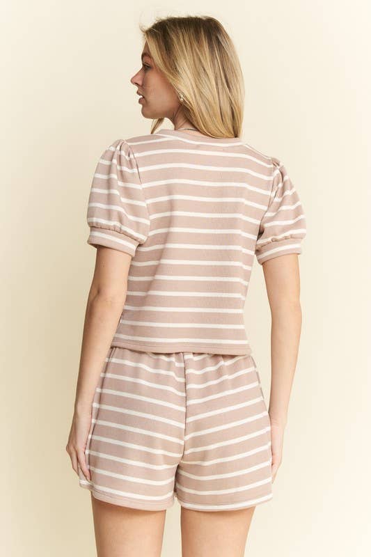 OB Easy Days Striped Two-Piece Set