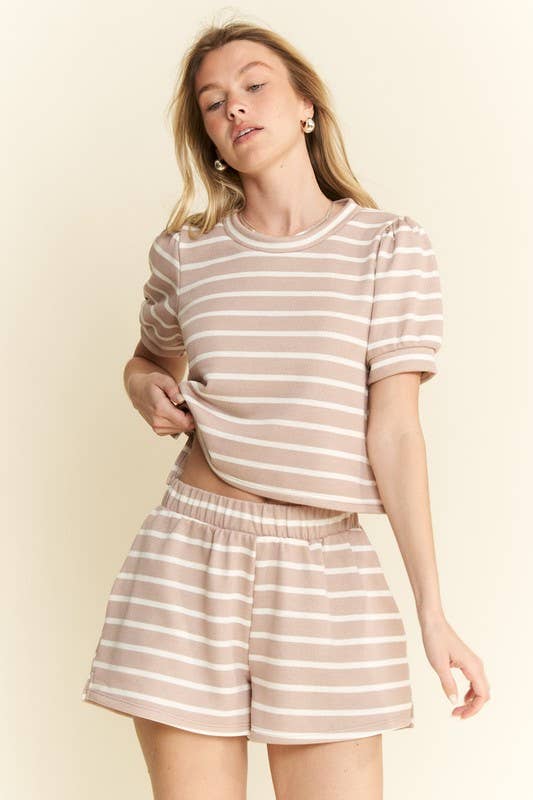 OB Easy Days Striped Two-Piece Set