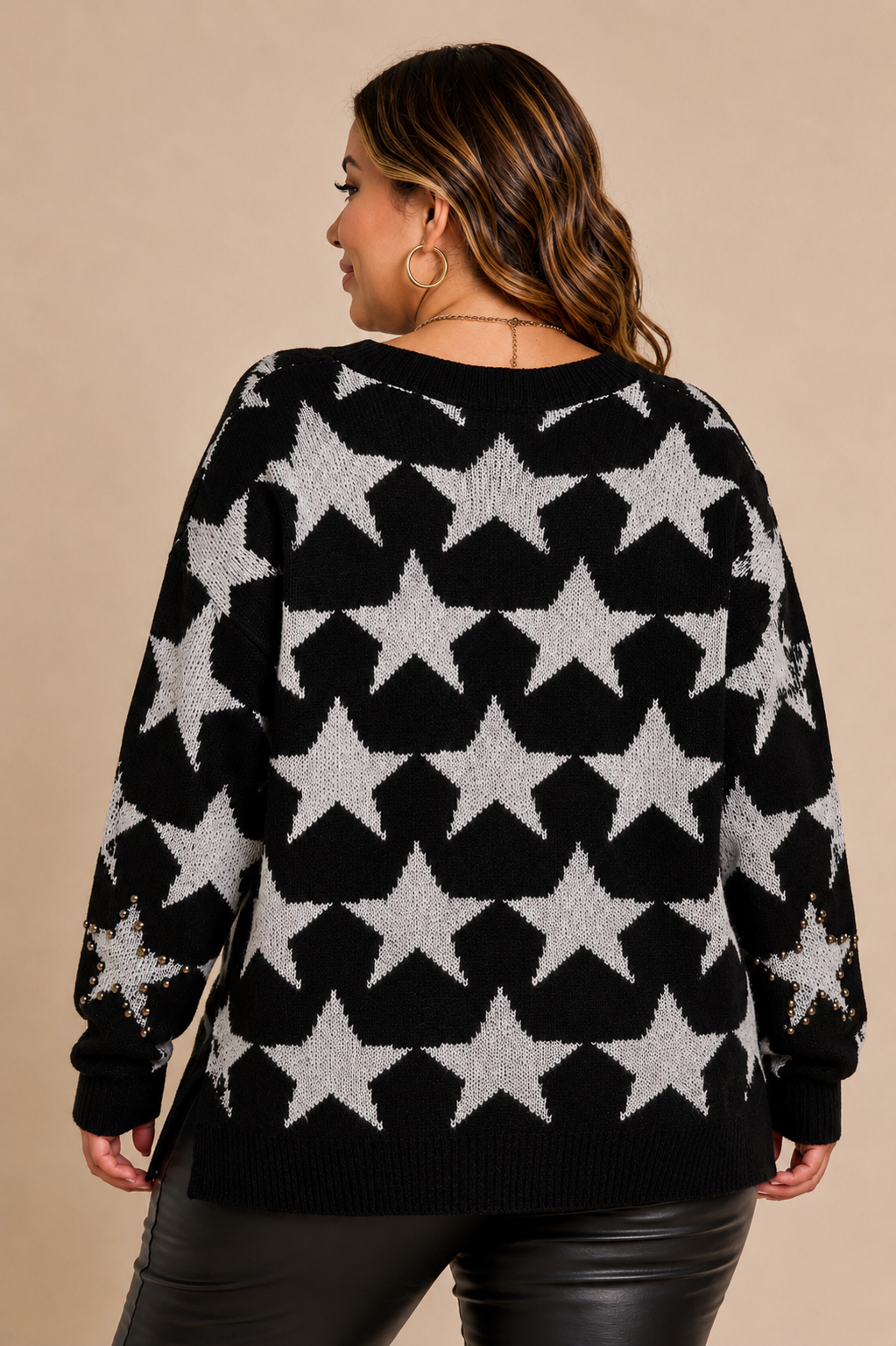 Starstruck Studded Sweater - Plus