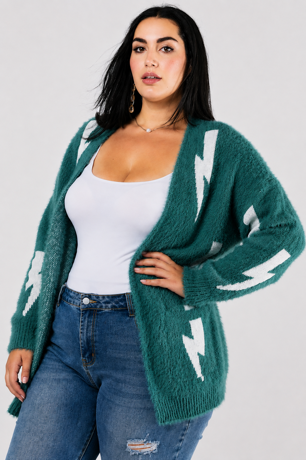 Lightning Lounge Cardigan - Plus