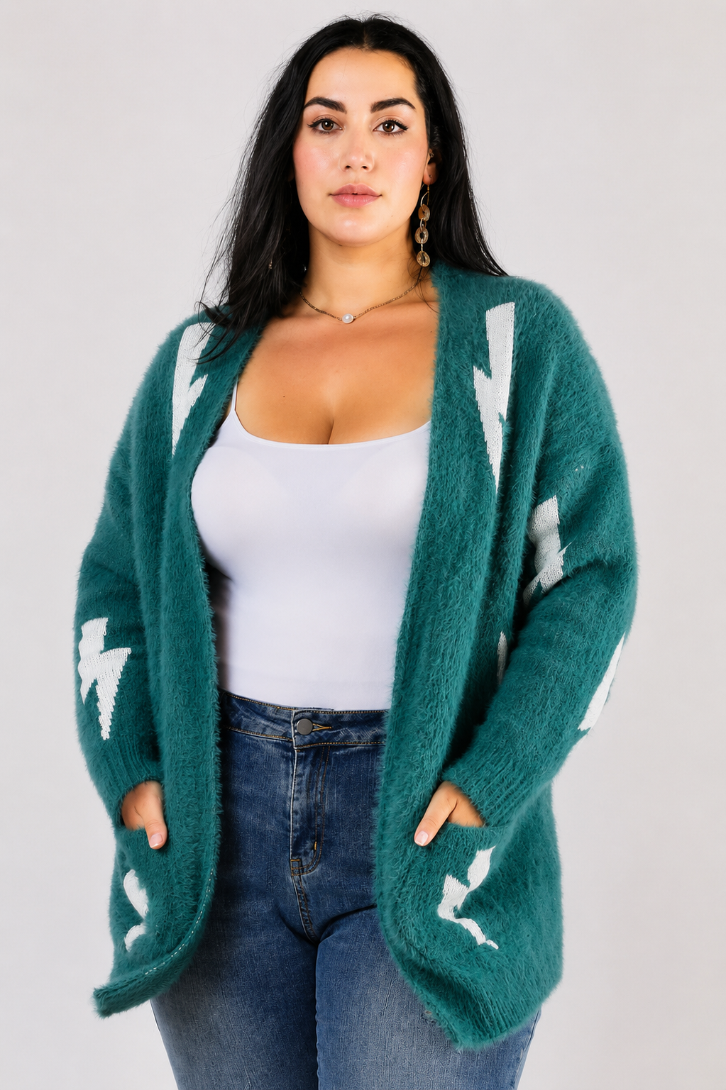 Lightning Lounge Cardigan - Plus