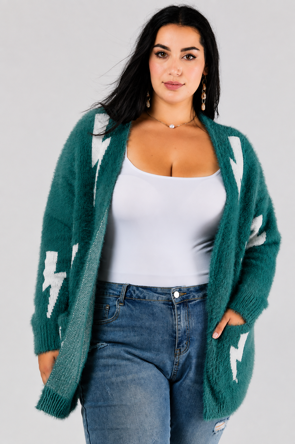 Lightning Lounge Cardigan - Plus