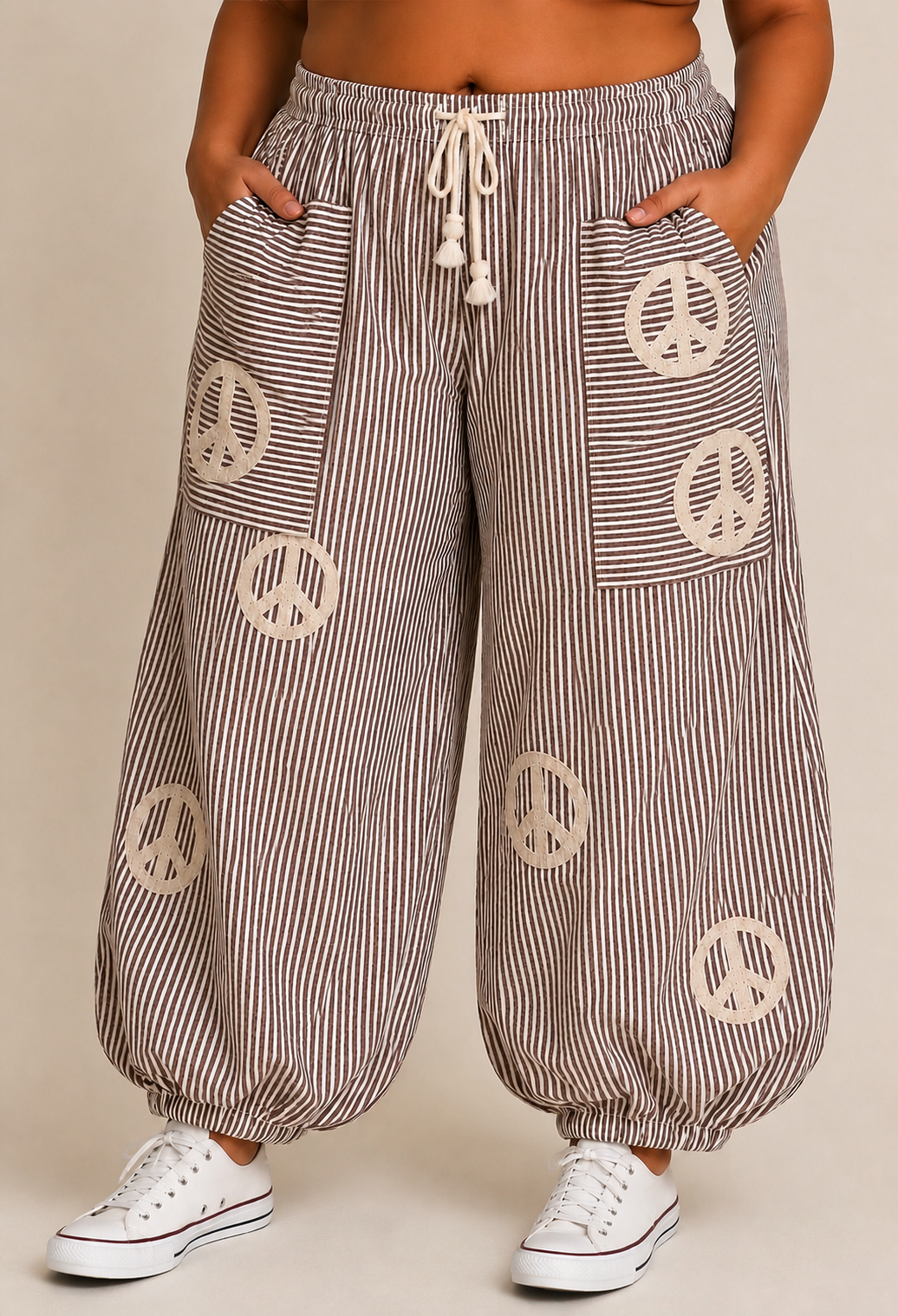 Peaceful Days Balloon Pants - Plus