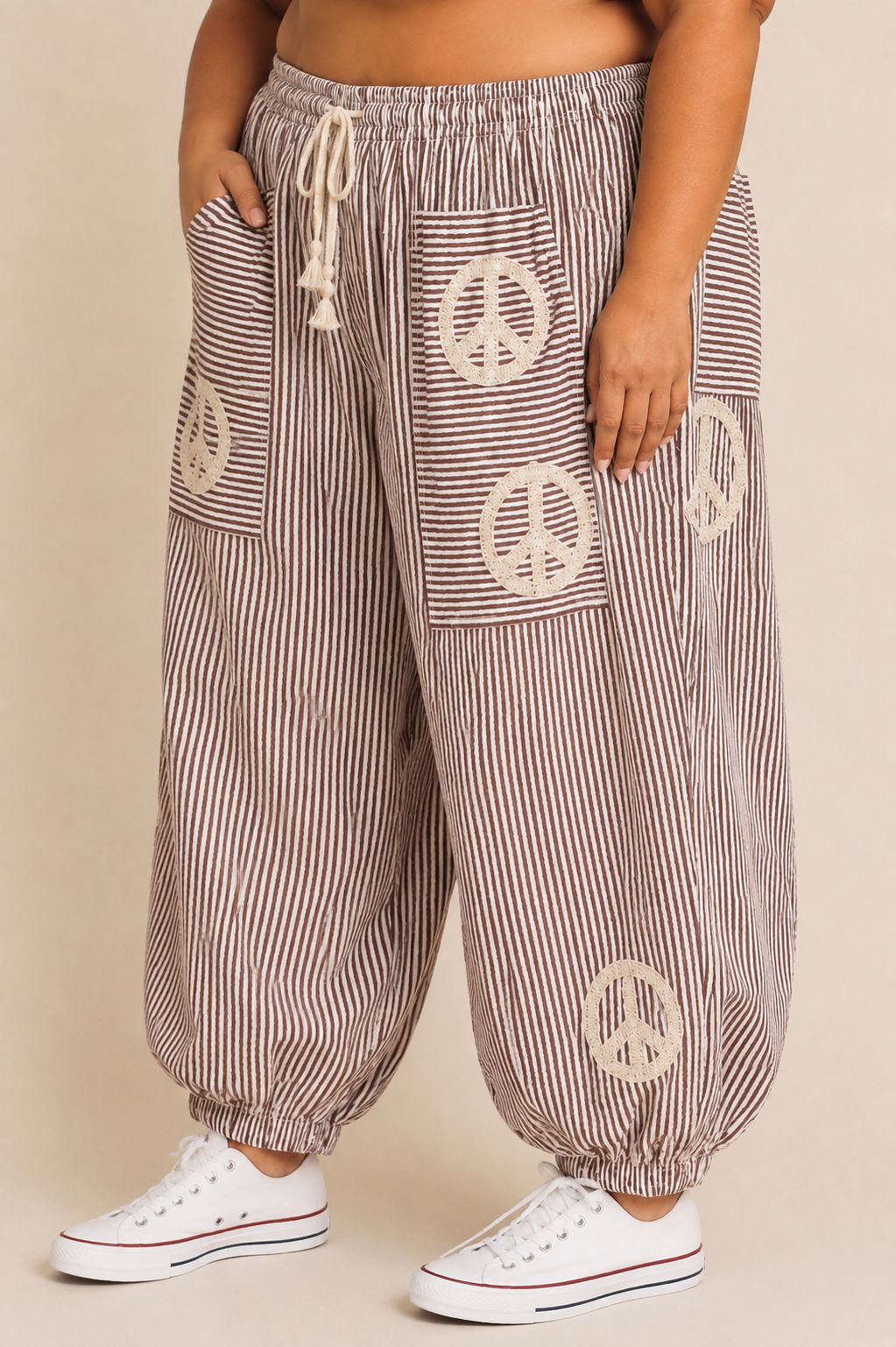 Peaceful Days Balloon Pants - Plus