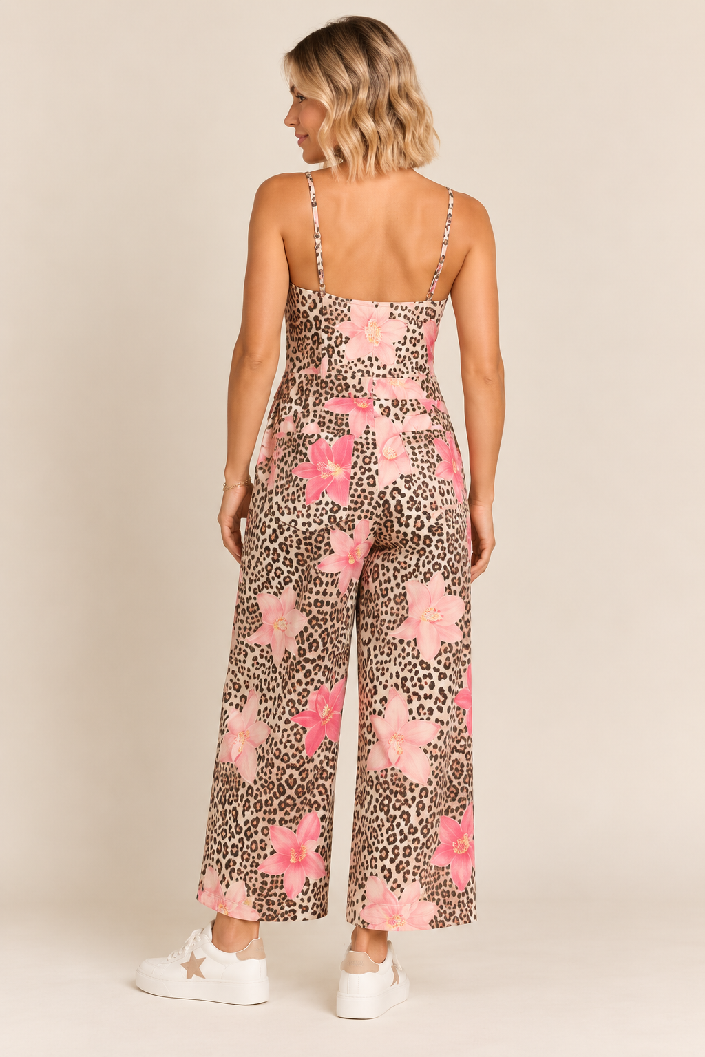Wild Bloom Denim Jumpsuit