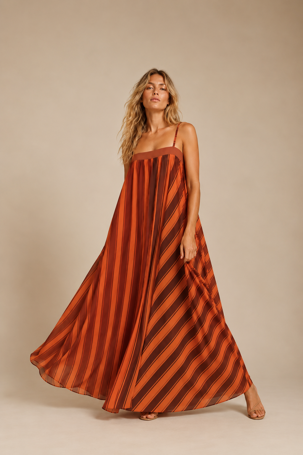Malibu Sunset Striped Maxi Dress