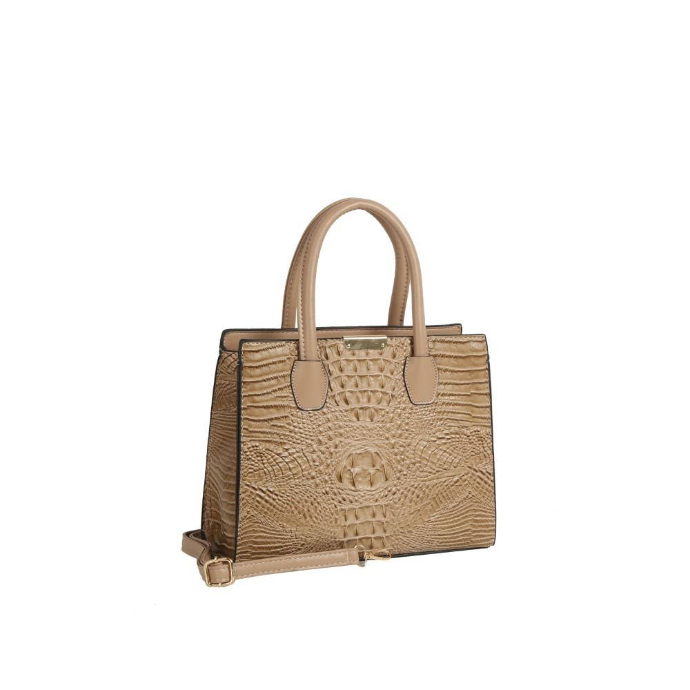 Coastal Luxe Croc 3-Piece Handbag Set