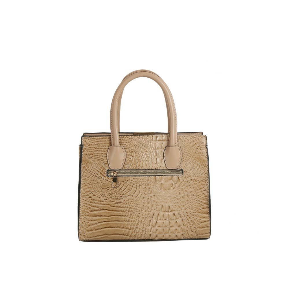 Coastal Luxe Croc 3-Piece Handbag Set
