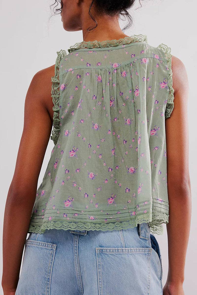 Desert Wildflower Lace Top